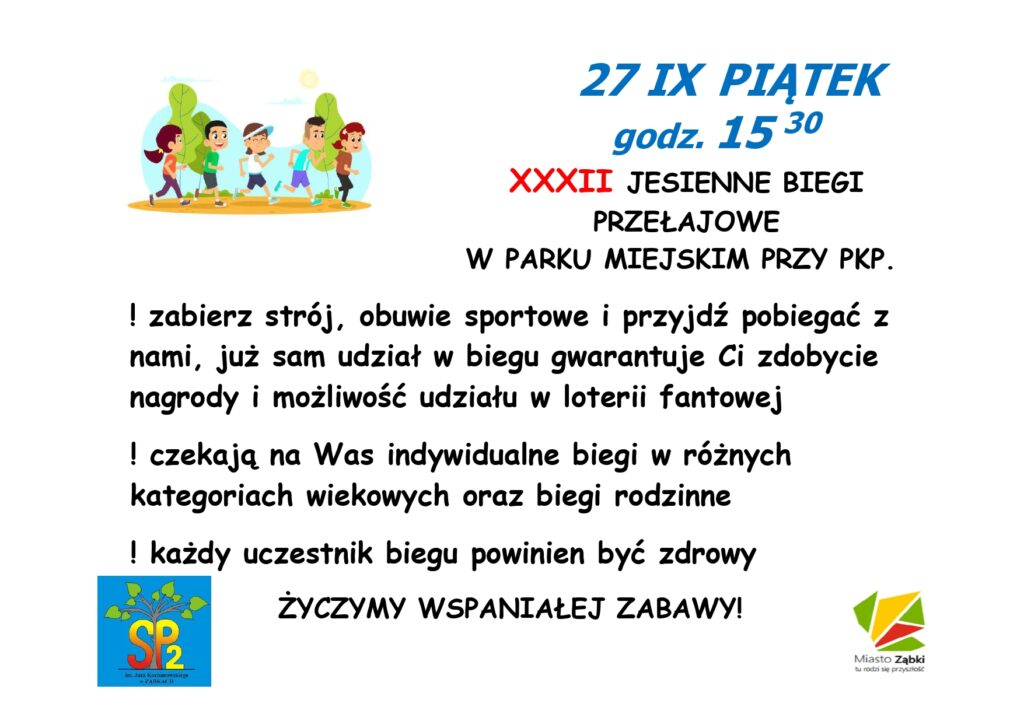 XXXII BIEGI plakat page